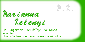 marianna kelenyi business card